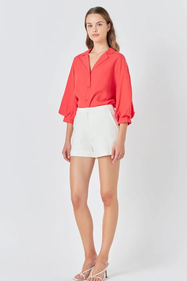 ENDLESS ROSE Shirts & Blouses | Tops*- Button-Up Collared Shirt
