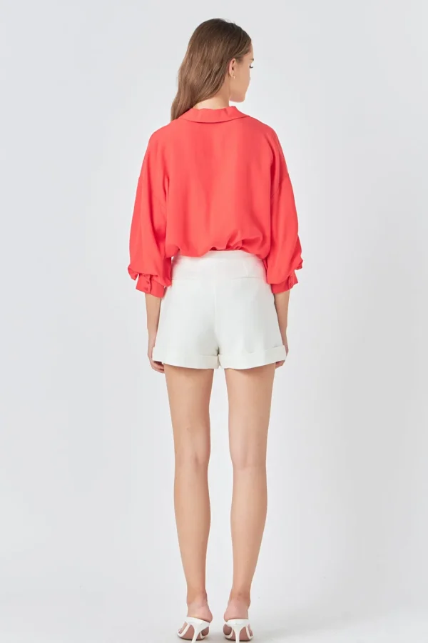 ENDLESS ROSE Shirts & Blouses | Tops*- Button-Up Collared Shirt