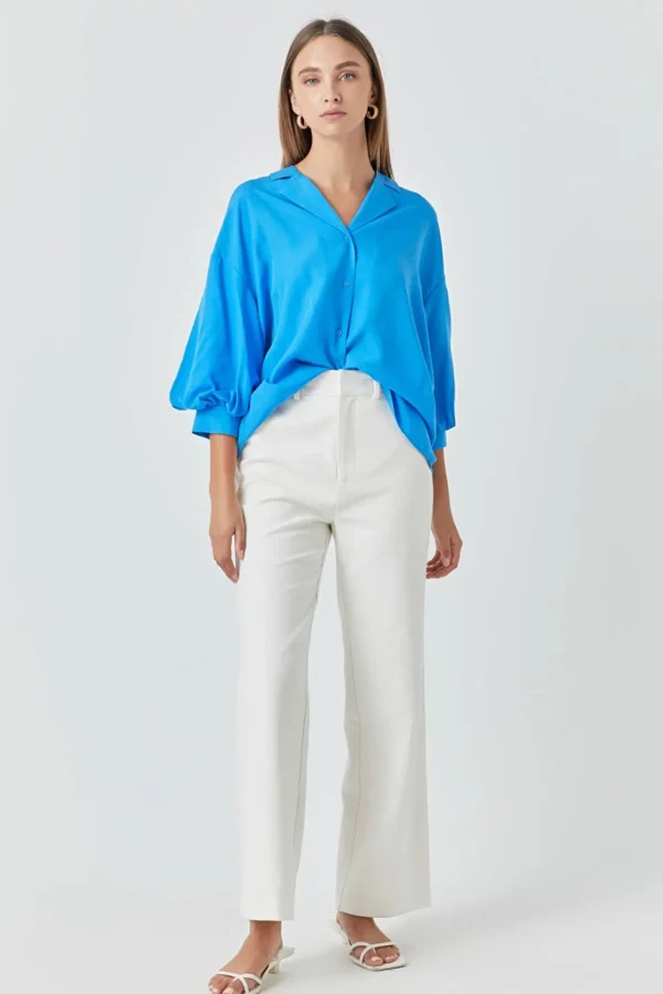 ENDLESS ROSE Shirts & Blouses | Tops*- Button-Up Collared Shirt