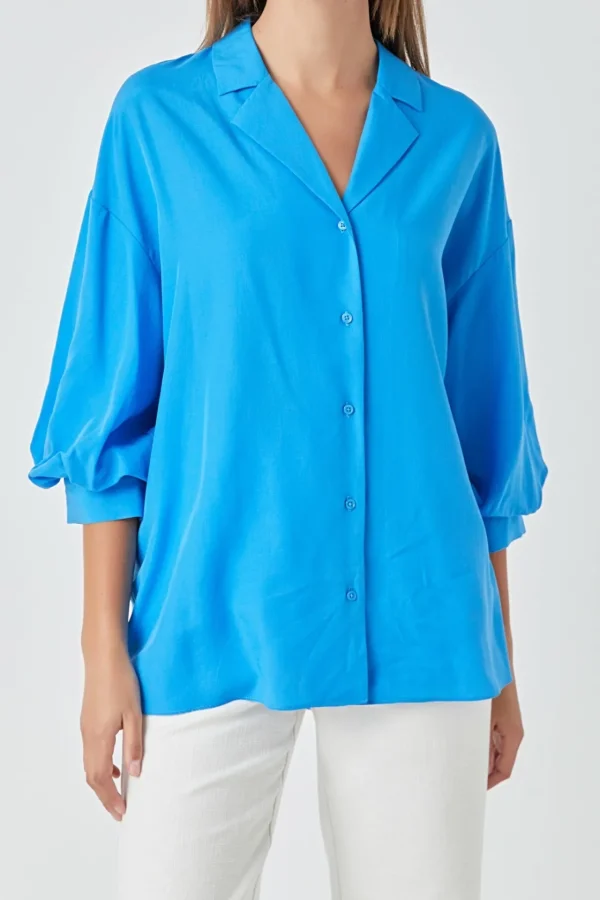 ENDLESS ROSE Shirts & Blouses | Tops*- Button-Up Collared Shirt