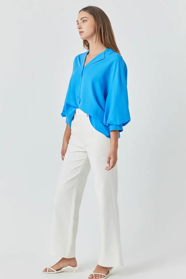 ENDLESS ROSE Shirts & Blouses | Tops*- Button-Up Collared Shirt
