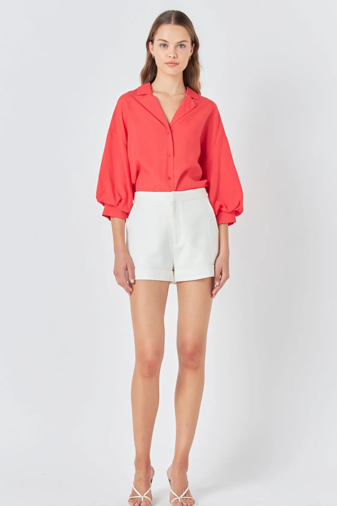 endless_rose__buttonup_co_9.webp ENDLESS ROSE Shirts & Blouses | Tops*- Button-Up Collared Shirt
