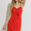 ENDLESS ROSE White Dresses | Tops*- Cascading Ruffle Dress
