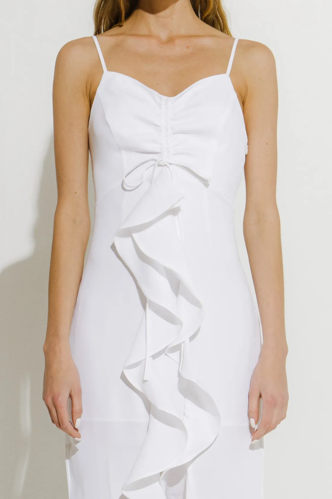 endless_rose__cascading_r_8.webp ENDLESS ROSE White Dresses | Tops*- Cascading Ruffle Dress