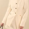 ENDLESS ROSE Matching Sets | Jackets & Coats*- Celia Linen Blend Jacket CREAM