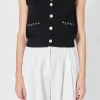 ENDLESS ROSE Tops*- Chain Detail Vest BLACK