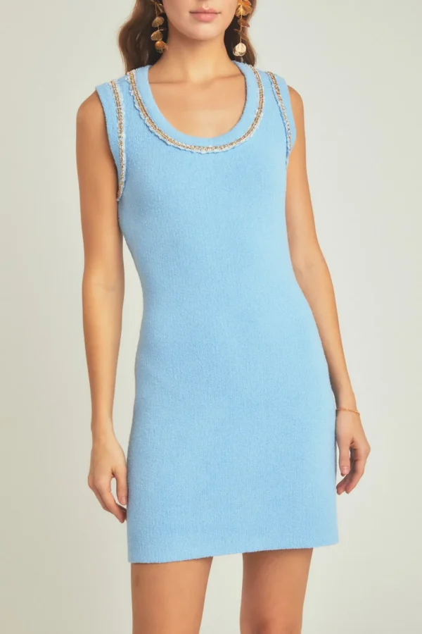 ENDLESS ROSE Bodycon Dresses | Sweaters & Knits*- Chain Detail Knit Mini Dress
