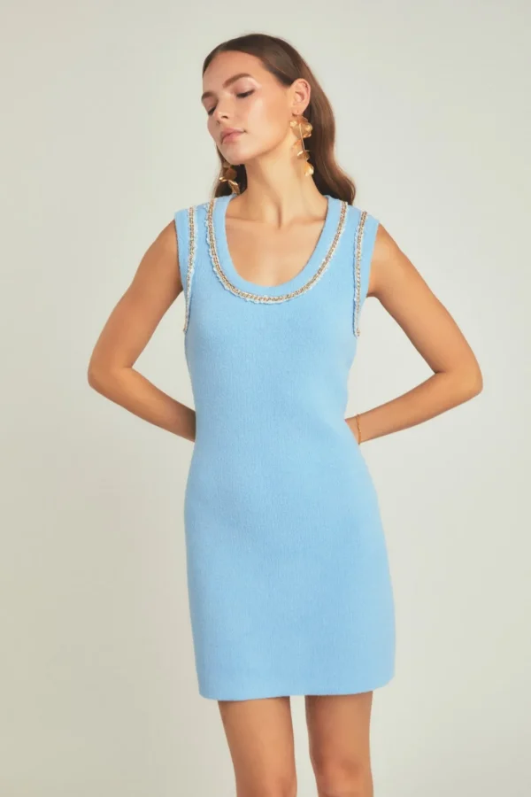 ENDLESS ROSE Bodycon Dresses | Sweaters & Knits*- Chain Detail Knit Mini Dress