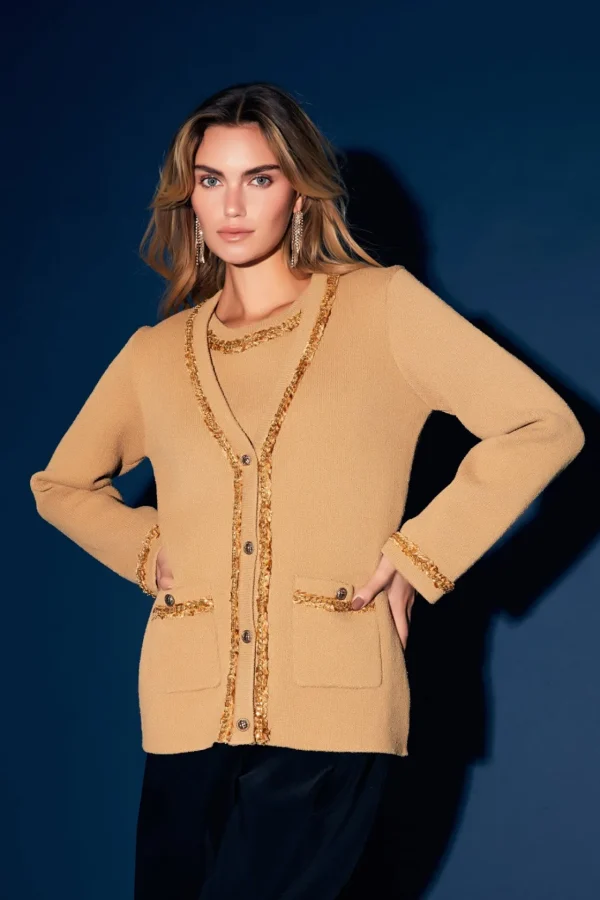 ENDLESS ROSE Sweaters & Knits | Tops*- Chain Trim Cardigan