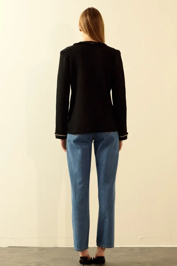 ENDLESS ROSE Sweaters & Knits | Tops*- Chain Trim Cardigan