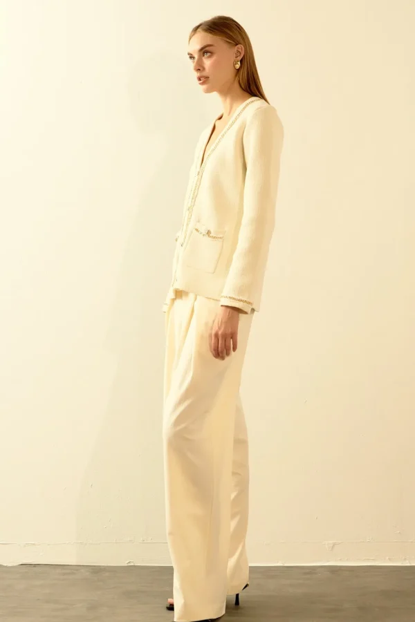 ENDLESS ROSE Sweaters & Knits | Tops*- Chain Trim Cardigan