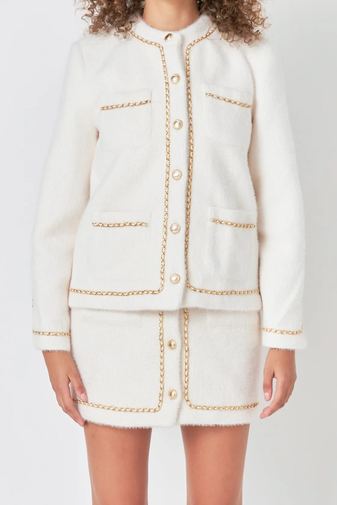 endless_rose__chain_trimm_0-1.webp ENDLESS ROSE Jackets & Coats | Tops*- Chain Trimmed Jacket