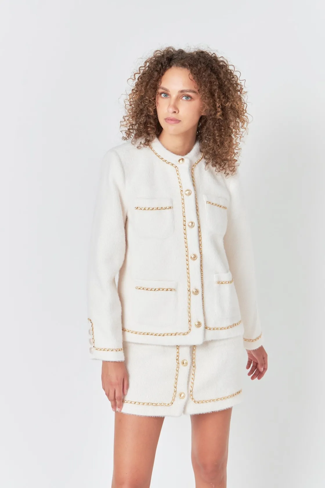 endless_rose__chain_trimm_3-1.webp ENDLESS ROSE Jackets & Coats | Tops*- Chain Trimmed Jacket