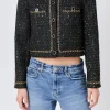 ENDLESS ROSE Jackets & Coats*- Chain-Trimmed Tweed Jacket BLACK