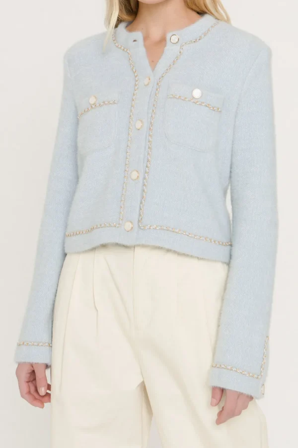 ENDLESS ROSE Jackets & Coats | Tops*- Chain-Trimmed Jacket