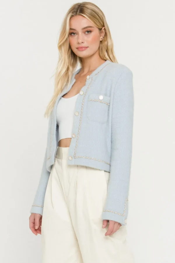 ENDLESS ROSE Jackets & Coats | Tops*- Chain-Trimmed Jacket