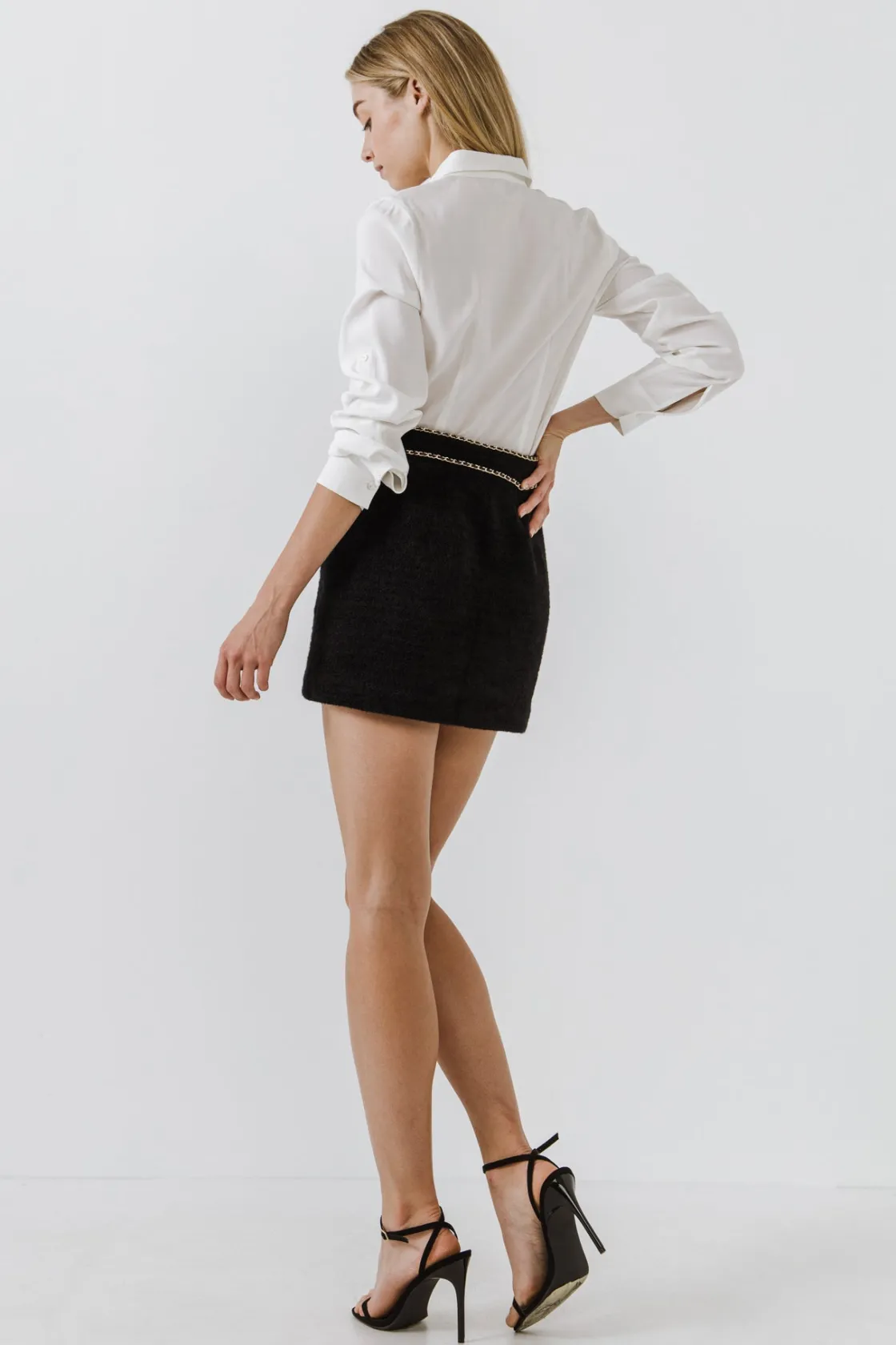 endless_rose__chaintrimme_12-1.webp ENDLESS ROSE Skirts | Tops*- Chain-Trimmed Mini Skirt
