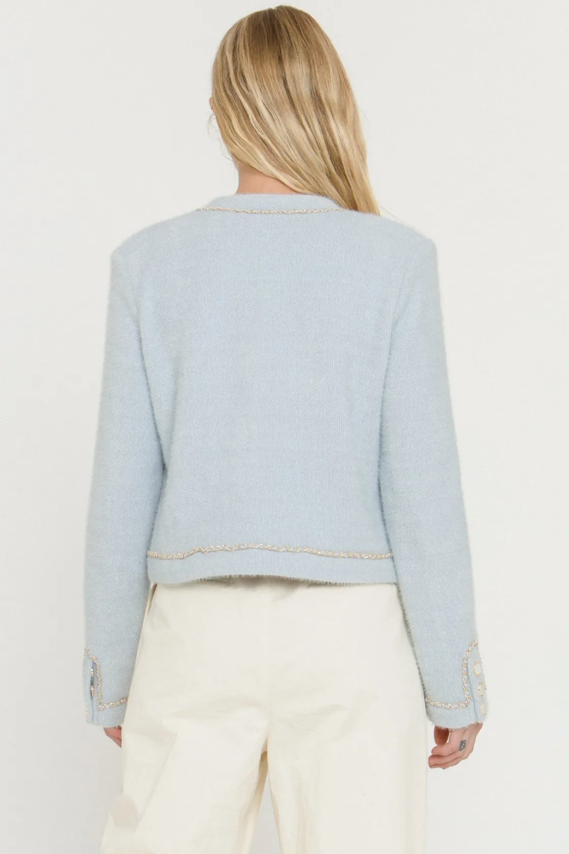 endless_rose__chaintrimme_12.webp ENDLESS ROSE Jackets & Coats | Tops*- Chain-Trimmed Jacket