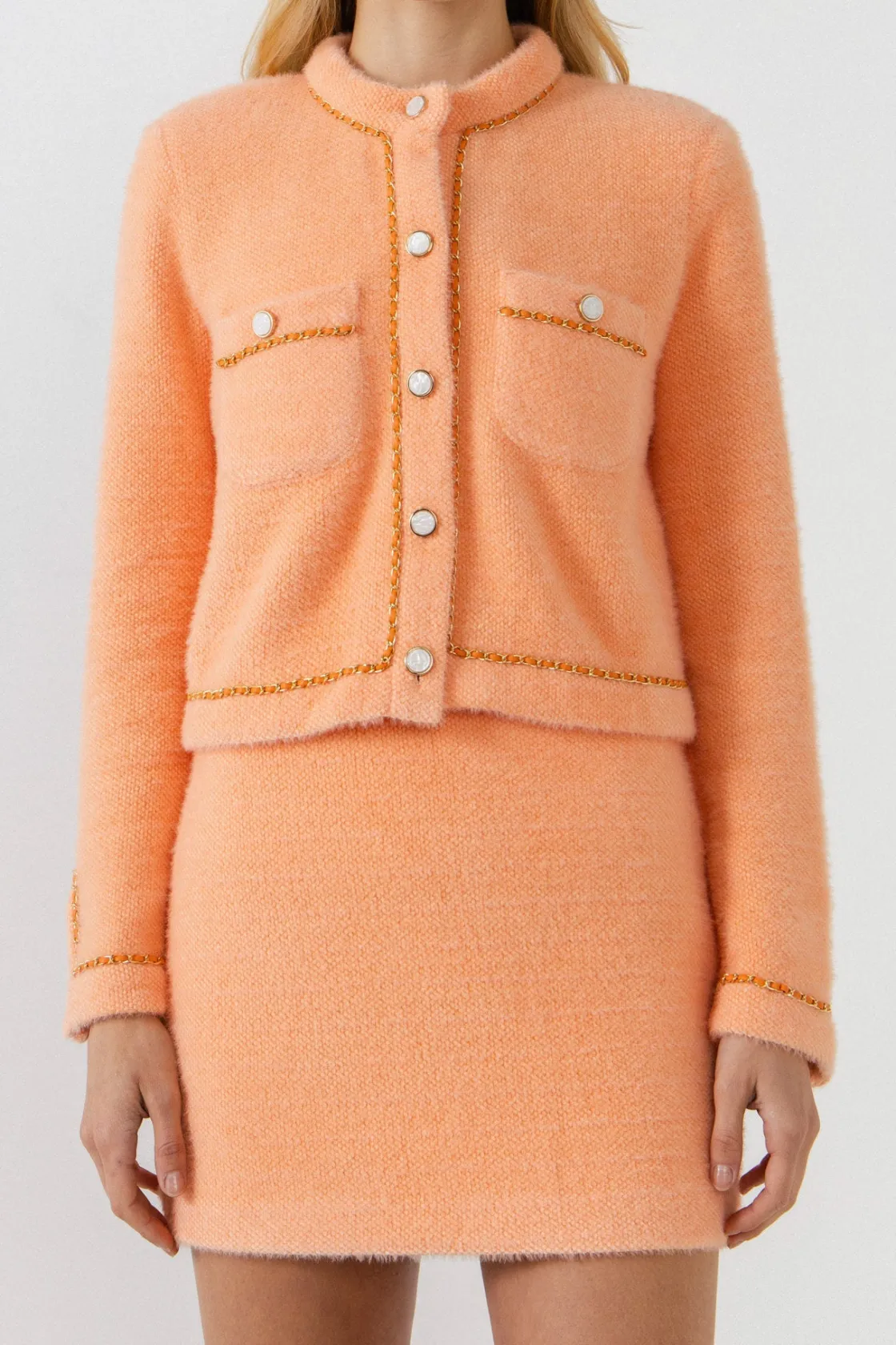 endless_rose__chaintrimme_15.webp ENDLESS ROSE Jackets & Coats | Tops*- Chain-Trimmed Jacket