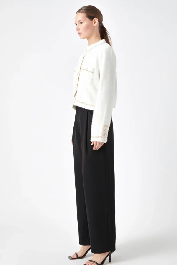 ENDLESS ROSE Jackets & Coats | Tops*- Chain-Trimmed Jacket