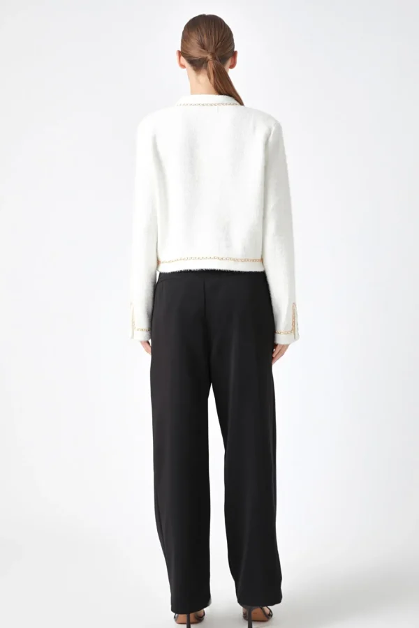 ENDLESS ROSE Jackets & Coats | Tops*- Chain-Trimmed Jacket