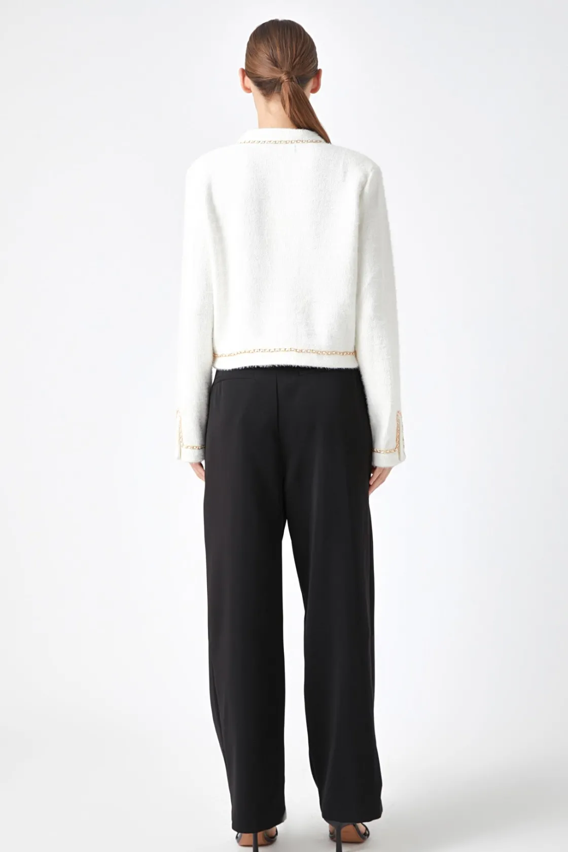 endless_rose__chaintrimme_22.webp ENDLESS ROSE Jackets & Coats | Tops*- Chain-Trimmed Jacket