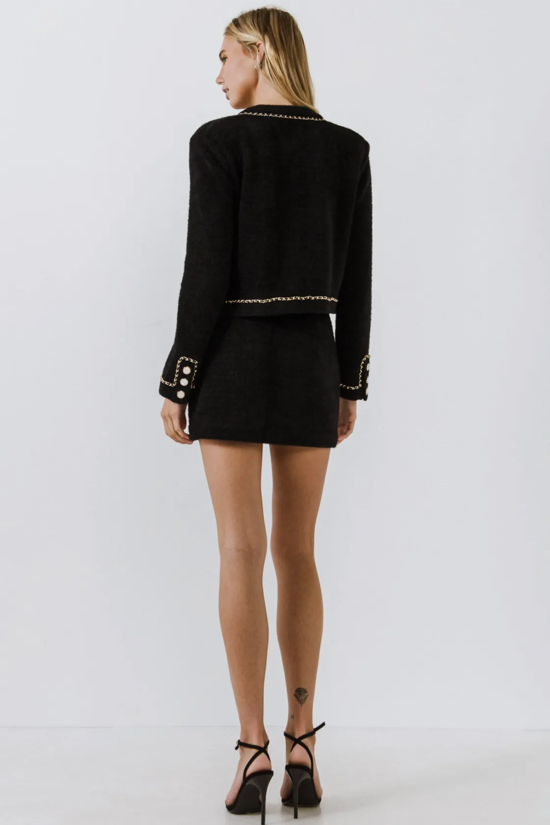 endless_rose__chaintrimme_27.webp ENDLESS ROSE Jackets & Coats | Tops*- Chain-Trimmed Jacket