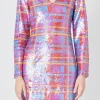 ENDLESS ROSE Sequin Dresses | Tops*- Check Pattern Sequins Dress MULTI