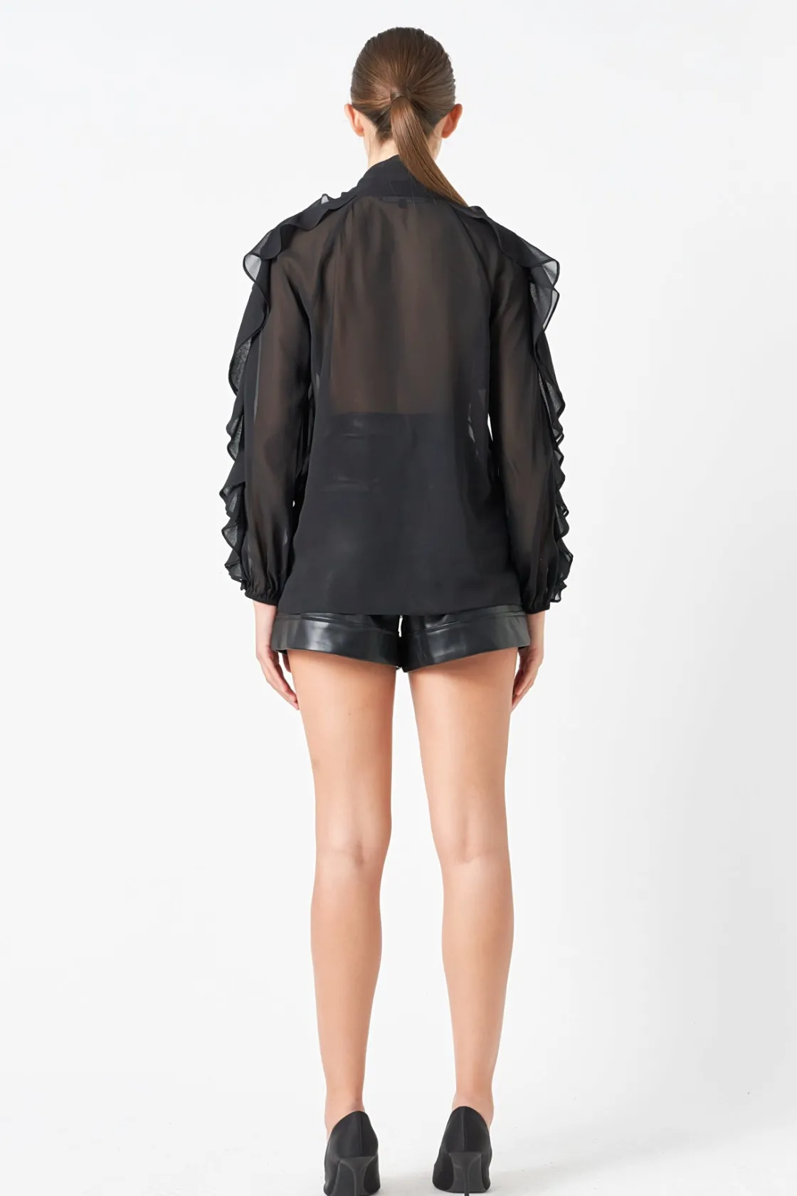 endless_rose__chiffon_pee_2.webp ENDLESS ROSE Tops*- Chiffon Peekaboo Top