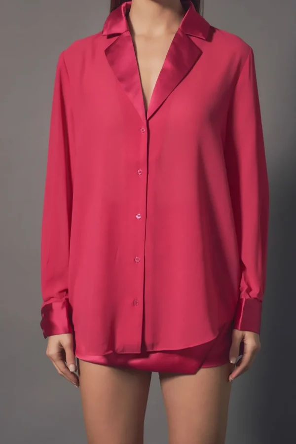 ENDLESS ROSE Tops*- Chiffon Shirt