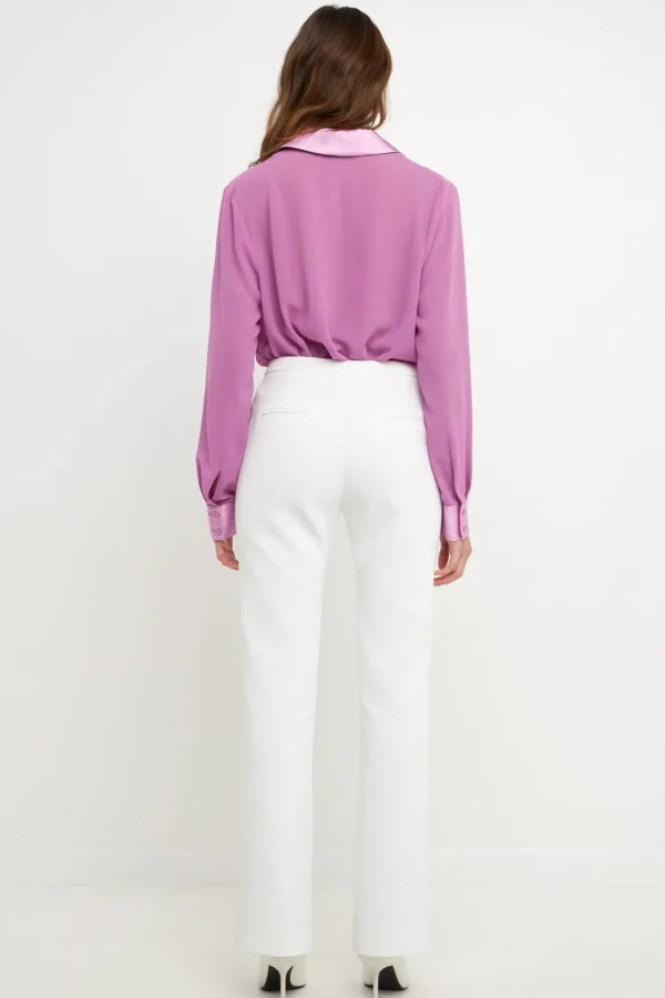 ENDLESS ROSE Tops*- Chiffon Shirt