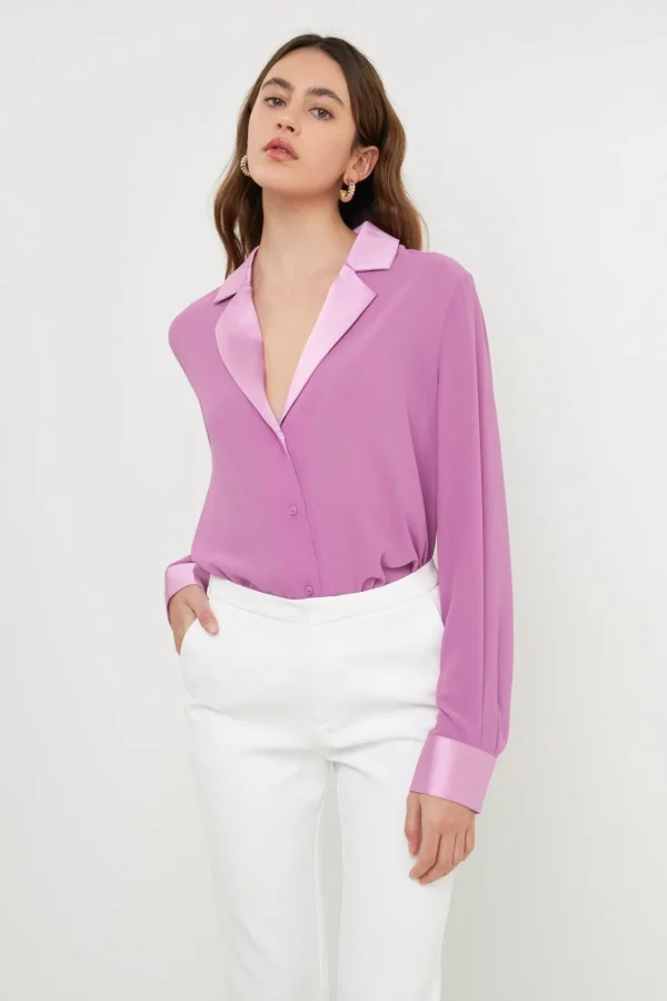 ENDLESS ROSE Tops*- Chiffon Shirt