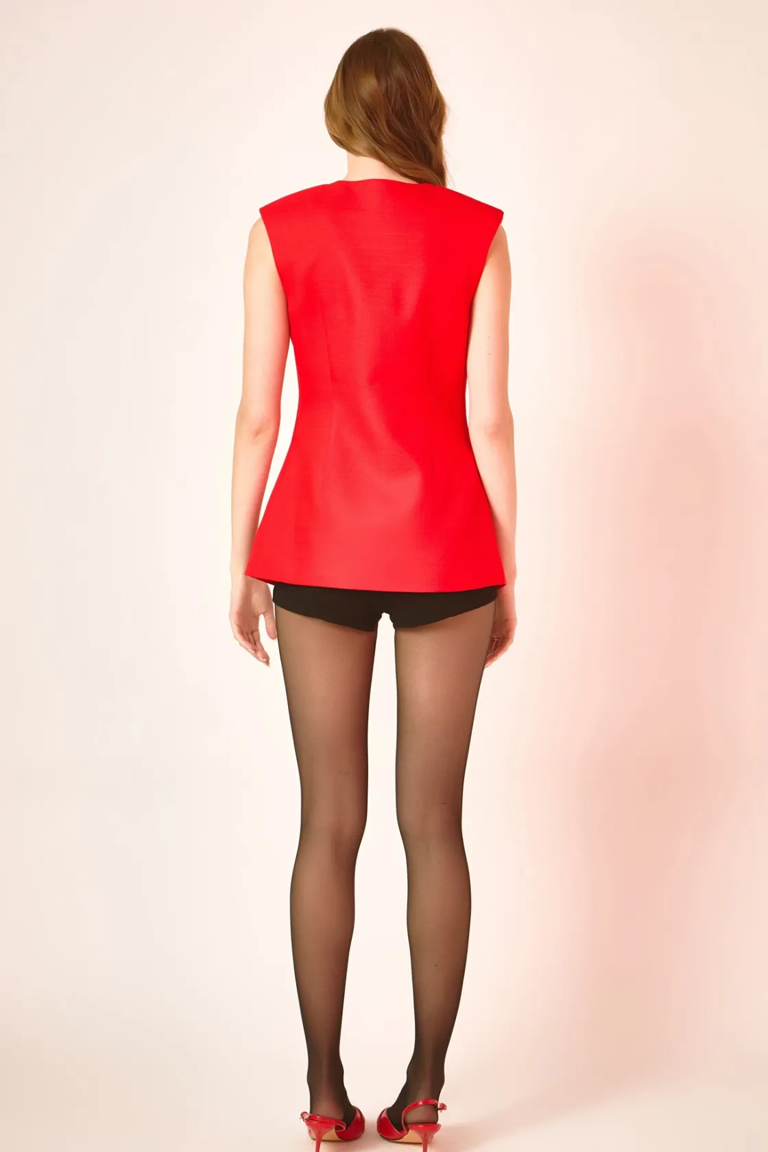 endless_rose__chrishell_g_3.webp ENDLESS ROSE Tops*- Chrishell Gold Pointed Long Vest