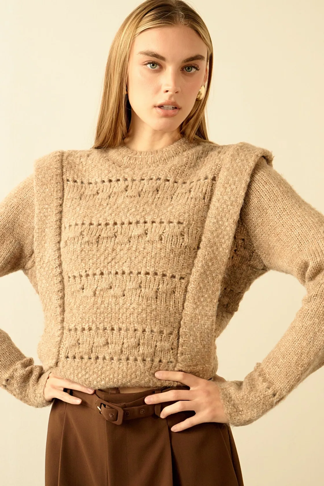 endless_rose__chunky_wool_3.webp ENDLESS ROSE Sweaters & Knits | Tops*- Chunky Wool Knit Detailed Sweater