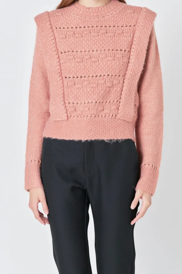ENDLESS ROSE Sweaters & Knits | Tops*- Chunky Wool Knit Detailed Sweater