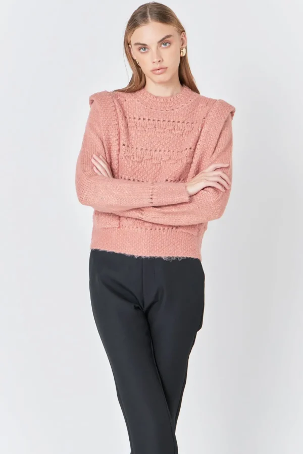 ENDLESS ROSE Sweaters & Knits | Tops*- Chunky Wool Knit Detailed Sweater
