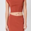 ENDLESS ROSE Sweaters & Knits | Tops*- Cinched Waist Sleeveless Knit Top