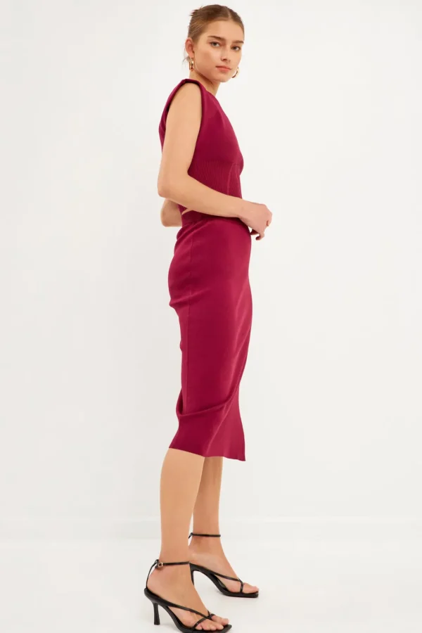 ENDLESS ROSE Sweaters & Knits | Tops*- Cinched Waist Sleeveless Knit Top
