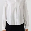 ENDLESS ROSE Tops*- Classic High Low Blouse WHITE