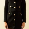 ENDLESS ROSE Matching Sets | Jackets & Coats*- Classic Short Buttoned Jacket BLACK