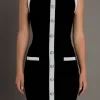 ENDLESS ROSE Knit Dresses | Sweaters & Knits*- Color Block Knit Dress BLACK