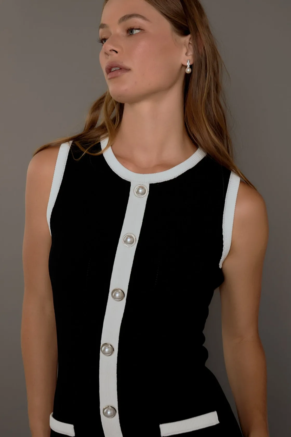 endless_rose__color_block_3-6.webp ENDLESS ROSE Knit Dresses | Sweaters & Knits*- Color Block Knit Dress BLACK