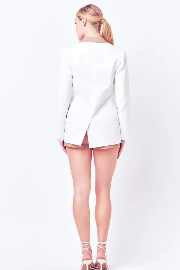 ENDLESS ROSE Blazers | Tops*- Color Block Blazer