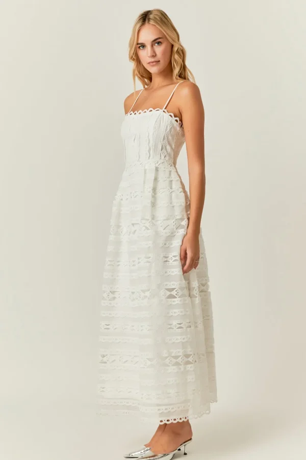 ENDLESS ROSE Lace Dresses | Tops*- Combination Lace Maxi Dress