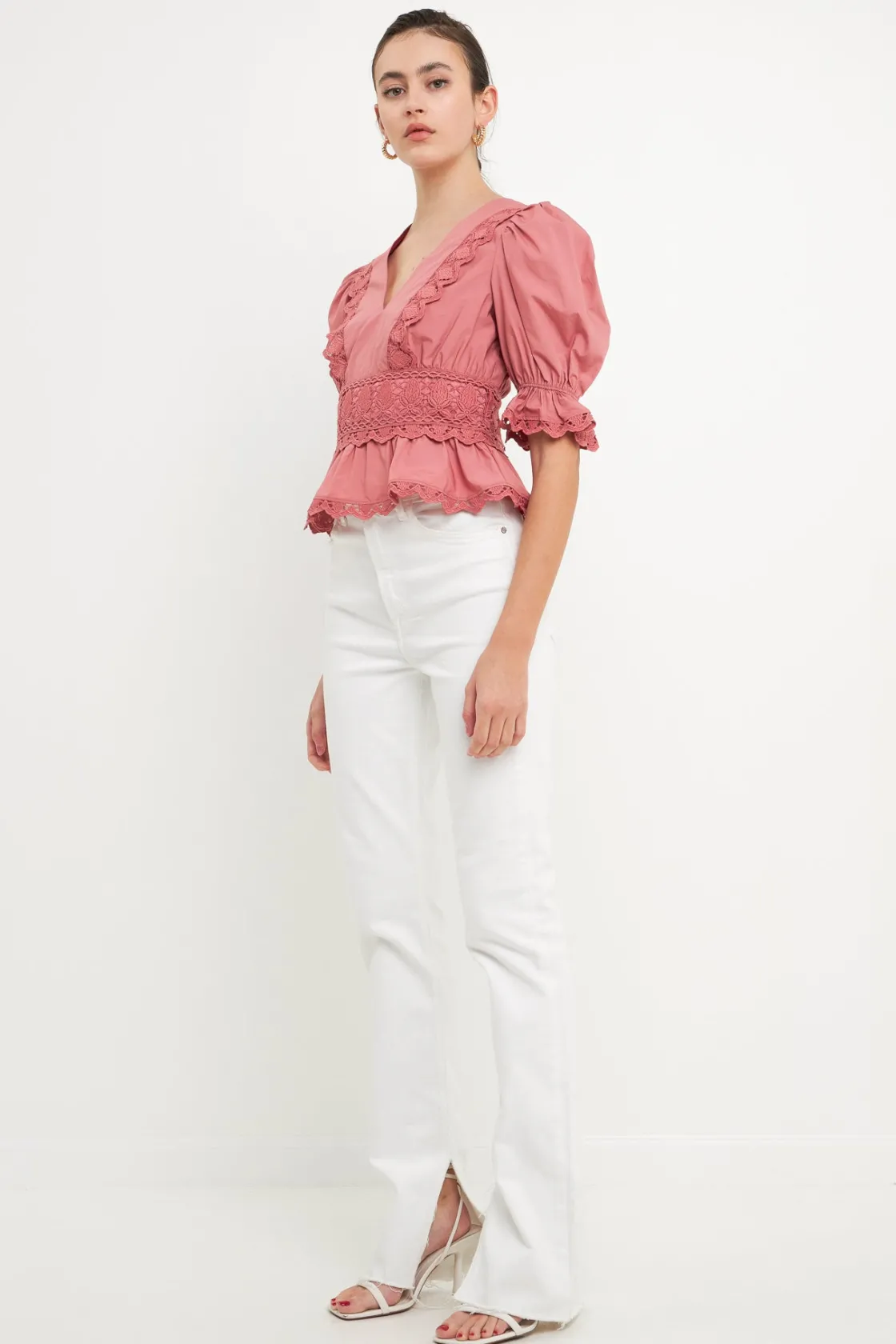 endless_rose__combination_12.webp ENDLESS ROSE Tops*- Combination Eyelet Lace Top