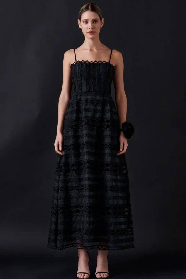 ENDLESS ROSE Lace Dresses | Tops*- Combination Lace Maxi Dress