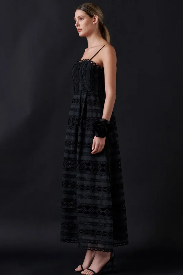ENDLESS ROSE Lace Dresses | Tops*- Combination Lace Maxi Dress