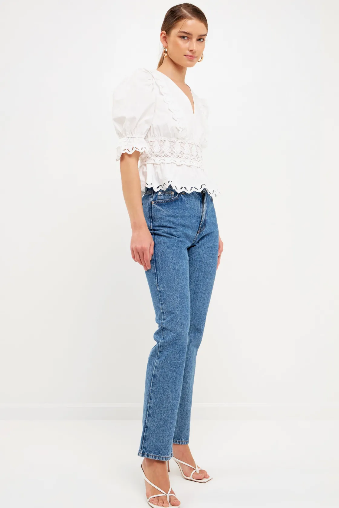 endless_rose__combination_6.webp ENDLESS ROSE Tops*- Combination Eyelet Lace Top