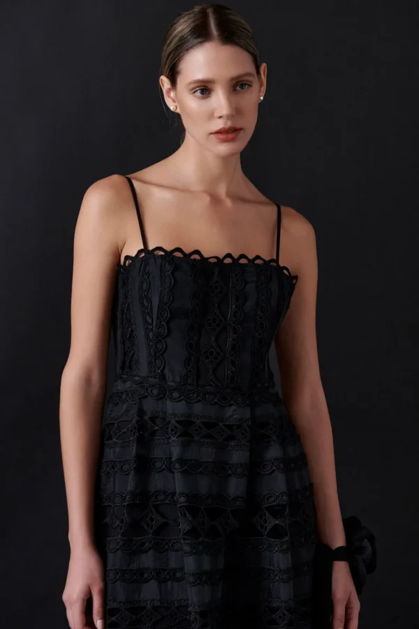 ENDLESS ROSE Lace Dresses | Tops*- Combination Lace Maxi Dress