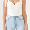 ENDLESS ROSE Tops*- Combo Bustier Top